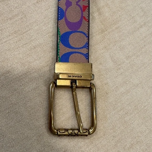 Roller Buckle Reversible Belt
In Rainbow Signature Canvas - Picture 13 of 13